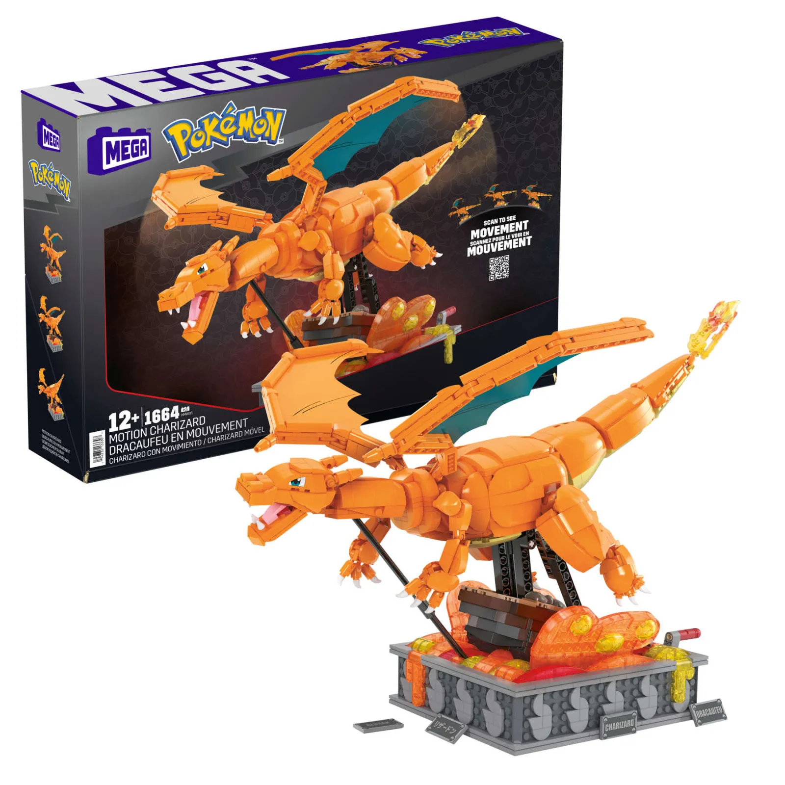 Charizard Using Blocks Mega Blocks - Pokemon - Motion Charizard