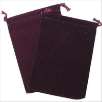 CHX 02393 Suedecloth Bag (L) - Burgundy