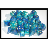 CHX 26859 Gemini 12mm d6 Blue Teal/Gold Block (36)