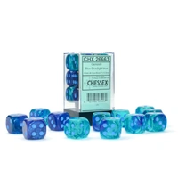 CHX 26663 Gemini 16mm d6 Blue-Blue/Light Blue Luminary Block (12)