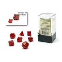 CHX 20504 Glitter Mini Ruby Red/Gold 7-Die Set