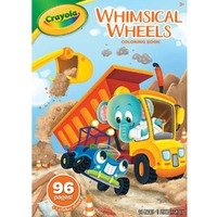 Whimsical Wheels Colouring Book