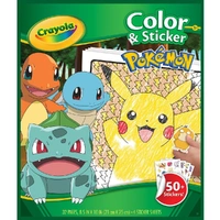 Pokemon Colour & Sticker Book