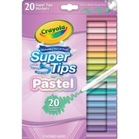 Crayola Pastel Supertip Markers, 20 Count