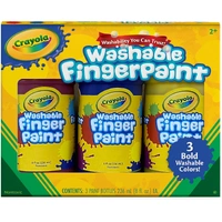 Crayola Washable Fingerpaints, 3 Count