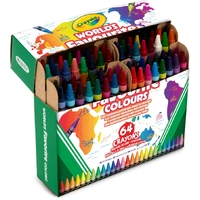 World's Favorite Colors Crayons, 64 Count