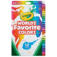 50 Count World's Favorite Colors Washable SuperTips