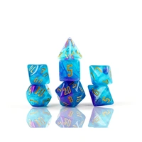 Sirius Dice - Cerulean Nebula Dice Set 7