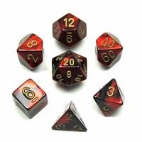 CHX 26433 Gemini Black-Red/Gold 7-Die Set