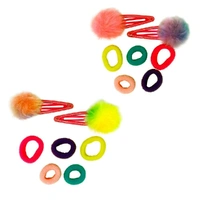 Pom Pom Hair Clips & Elastics