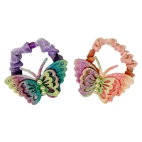 Rainbow Butterfly Scrunchie