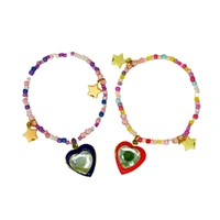 BFF Sparkle Heart Bestie Bracelet Set