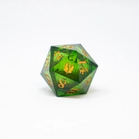 Leaf Green Liquid Core d20