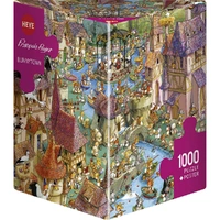 Puzzle - Heye - Ruyer Bunnytown Triangular Box 1000pc