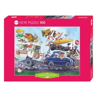 Puzzle - Heye - Loup; Off On Holiday! 500Pc