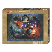 Puzzle - Heye - Map Art; Space World 1500Pc