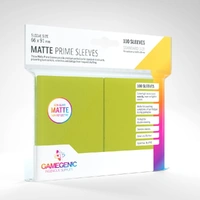 Gamegenic Matte Prime Card Sleeves Lime (66mm x 91mm) (100 Sleeves Per Pack)