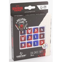 Gamegenic Stranger Things - Hellfire Club D6 Dice Set (12x) - 16mm