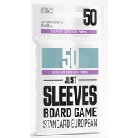 Gamegenic Just Sleeves - Size Code PURPLE - Standard European Sized (59mm x 91mm) (50 Sleeves Per Pack)