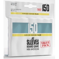 Gamegenic Just Sleeves - Size Code YELLOW - Mini American Sized Value Pack (44mm x 67mm) (150 Sleeves Per Pack)