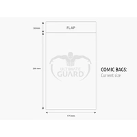 Ultimate Guard: Comic Bags – Current Size
