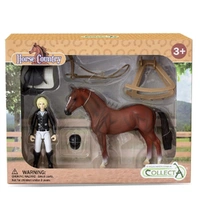 CollectA - Lady Tournament Rider & Accessories Window Box