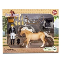 CollectA - Gift Tournament Rider w/ Horse & Grooming Accessories (Leona)