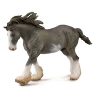 CollectA - Clydesdale Stallion Black Sabino Roan Figurine (XL)