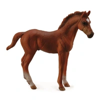 CollectA - Thoroughbred Foal Standing Chestnut Figurine (M)