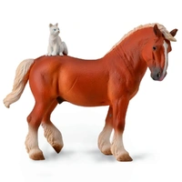 CollectA - Draft Horse w/ Cat Figurine (XL)