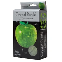 Puzzle - 3D Apple; Green;Crystal Puzzle