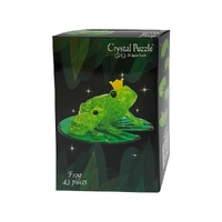 Puzzle - 3D Frogs; Green; Crystal Puzzl