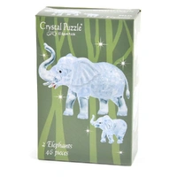 Puzzle - 3D Elephant Pair Crystal Puzzl
