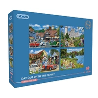 Puzzle - Gibsons - Day Out With Family 4 X 500Pc