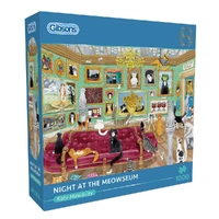 Puzzle - Gibsons - Night At The Meowseum 1000Pc