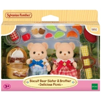 Sylvanian Families - Biscuit Bear Sister & Brother - Delicious Picnic