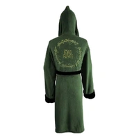 U1 Lord of the Rings: Elven Hooded Bathrobe Green & Gold