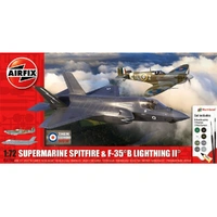 Airfix - Supermarine Spitfire & F-35 B Lightning II 1:72 Gift Set