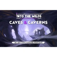 Into the Wilds Battlemap Books - Caves & Caverns