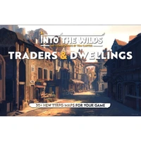 Into the Wilds Battlemap Books - Traders & Dwellings