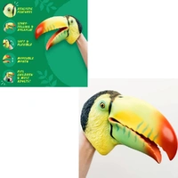 Wild Thingz Hand Puppet - Green Toucan
