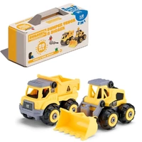 Builderz Construction Dumper Truck & Digger (2 in 1)
