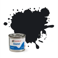 Humbrol - 14ml Enamel Tinlet Black Gloss