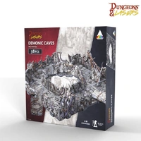 Dungeons & Lasers: Prismacast Pre-Painted Terrain - Demonic Caves Pre-Painted