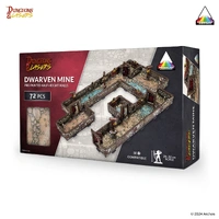 Dungeons & Lasers: PrismaCast Pre-Painted Terrain - Dwarven Mine: Pre-Painted