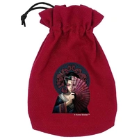 Anne Stokes Dice Pouch Geisha Skull