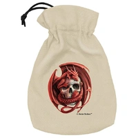 Anne Stokes Dice Pouch Skull Embrace