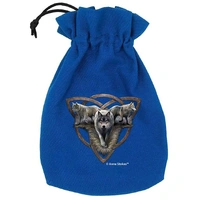 Anne Stokes Dice Pouch Wolf Trio