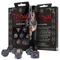 Tribal Dice Set - Blue-Green & Beige