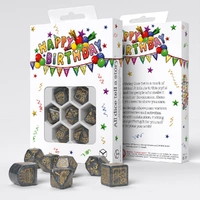 Q Workshop - Happy Birthday - Confetti Dice Set 7